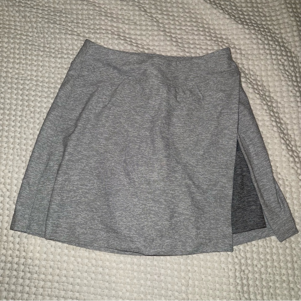 Outdoor Voices Gray Wrap Mini Skirt with Slit